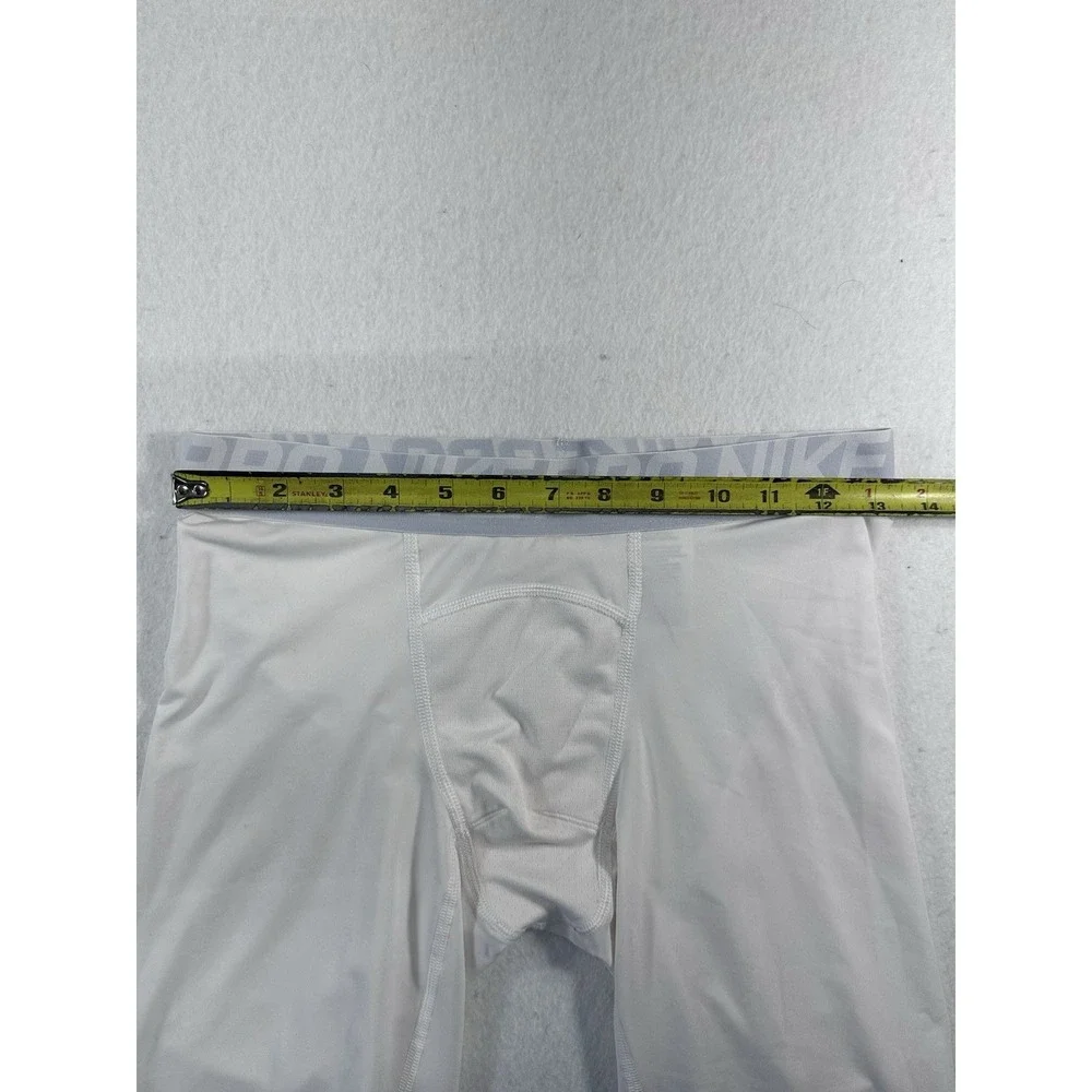 Nike Pro Dri-FIT Compression Tights Men's Medium White Athletic Base Layers